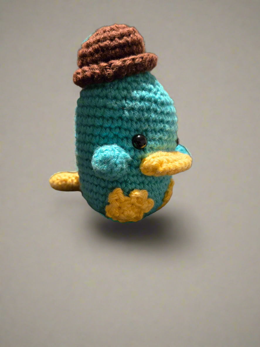 Platypus in hat plushie